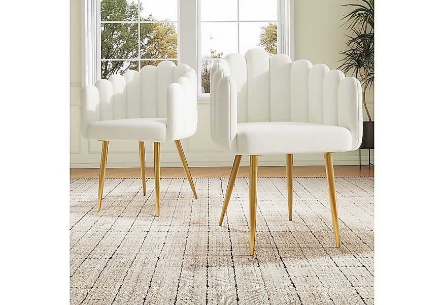 Flieks Polsterstuhl (Set, 2 St), 2er Set Esszimmerstühle mit Armlehnen Wohn günstig online kaufen