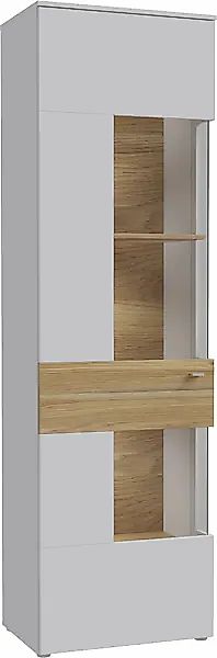 FORTE Vitrine "Como" Vitrine, Glastüre, LED Beleuchtung, Soft Close Linksan günstig online kaufen