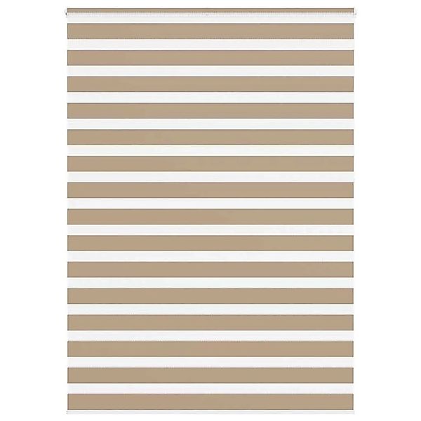 vidaXL Doppelrollo Sandbraun 155x230 cm Stoffbreite 150,9 cm Polyester 4014 günstig online kaufen