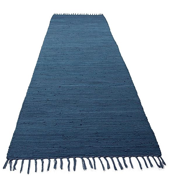 carpetfine Teppich »Kelim Chindi uni, auch als Läufer«, rechteckig, 5 mm Hö günstig online kaufen