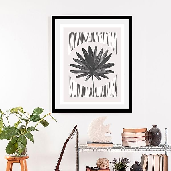 queence Bild »Flora«, Pflanzen-Pflanzenbilder-Blätter-Blätterbilder-Schwarz günstig online kaufen