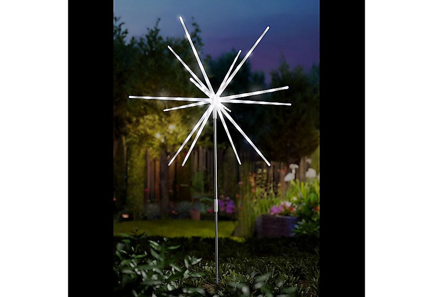 Mojawo Lichtervorhang LED Gartenstecker Polarstern kaltweiß DIA 50xH95cm Ba günstig online kaufen