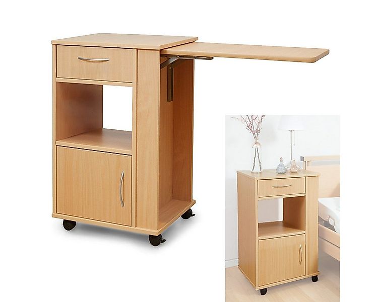 Divit Regal Nachttisch mit Tischplatte NT2 Betttisch günstig online kaufen