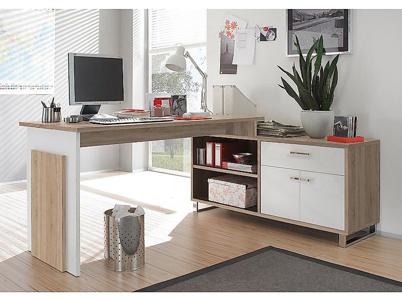 PREISBRECHER Eckschreibtisch Margate, 140 x 62 x 40 cm (B/H/T) günstig online kaufen