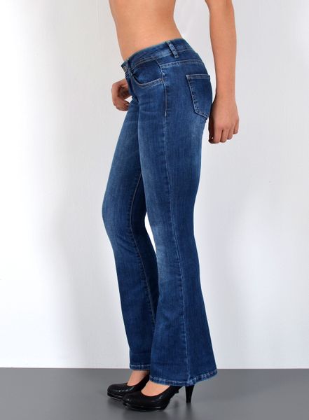 ESRA Bootcut-Jeans Damen Schlagjeans mit weitem günstig online kaufen