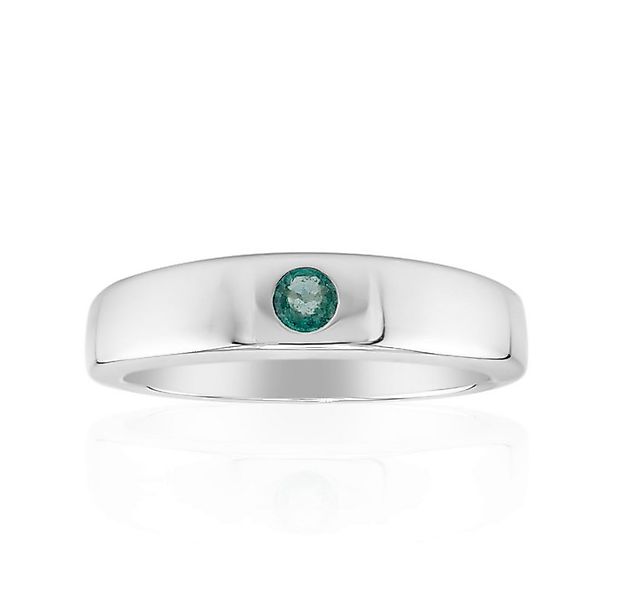 Cavill Solitärring Cavill Ring 0,1 ct Smaragd, 925er Sterlingsilber platin. günstig online kaufen