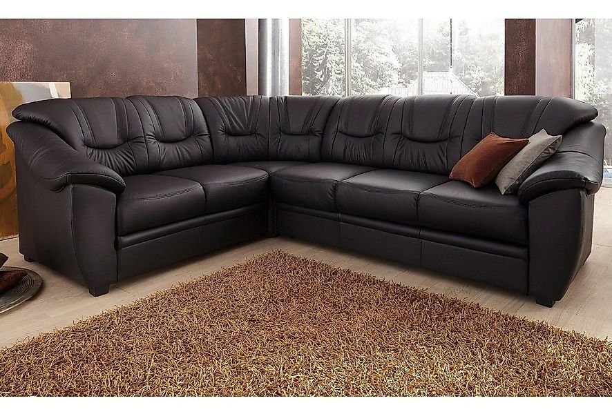 sit&more Ecksofa "Savona L-Form, B: 262 cm" optional Bettfunktion, Federker günstig online kaufen