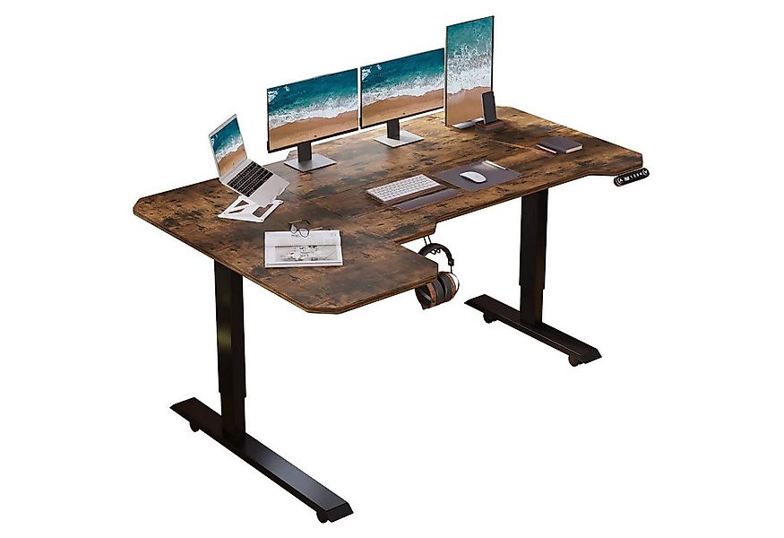 IvyIvy Gamingtisch höhenverstellbarer Schreibtisch elektrisch, L-förmiger C günstig online kaufen