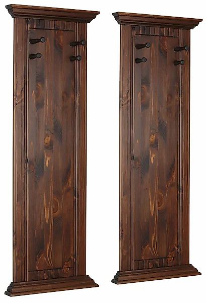 OTTO home Garderobenpaneel "Rustic" (2 Stück), aus massiver Kiefer, mit dek günstig online kaufen