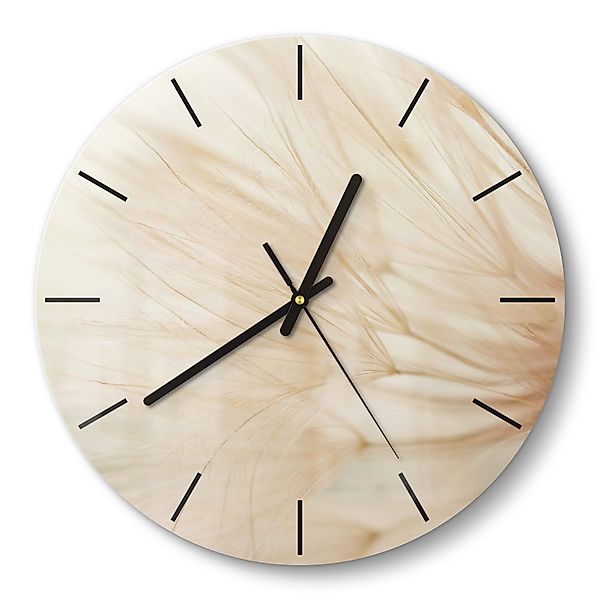 DEQORI Wanduhr 'Zarte Natur' (Glas Glasuhr günstig online kaufen