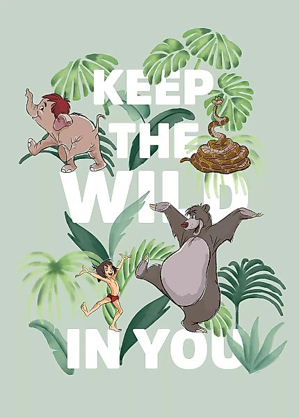 Komar Wandbild Jungle Book Wild 50 x 70 cm günstig online kaufen