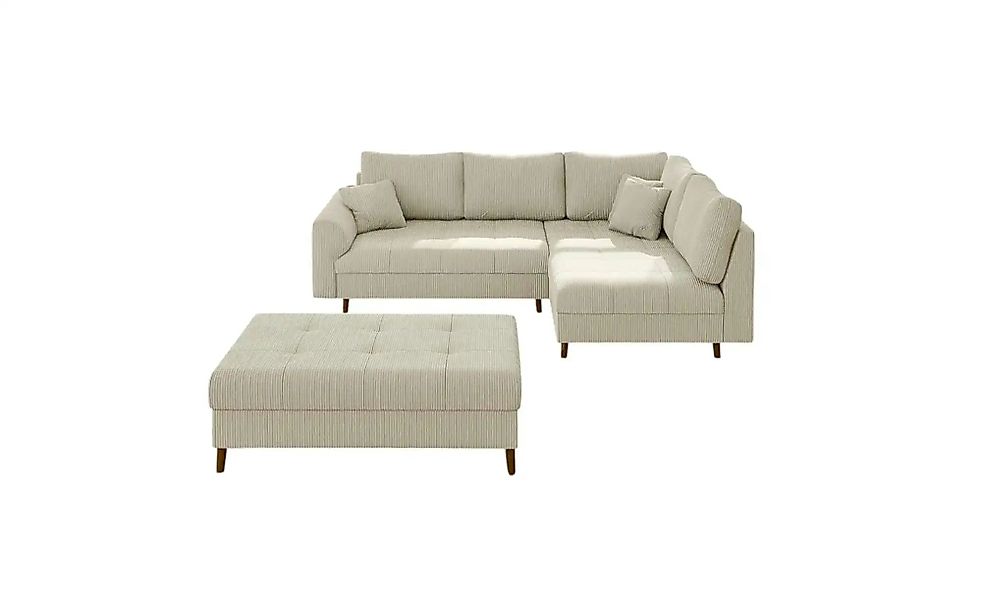 S-STYLE Ecksofa mit Hocker  Maya ¦ beige ¦ Maße (cm): B: 231 H: 81 Polsterm günstig online kaufen