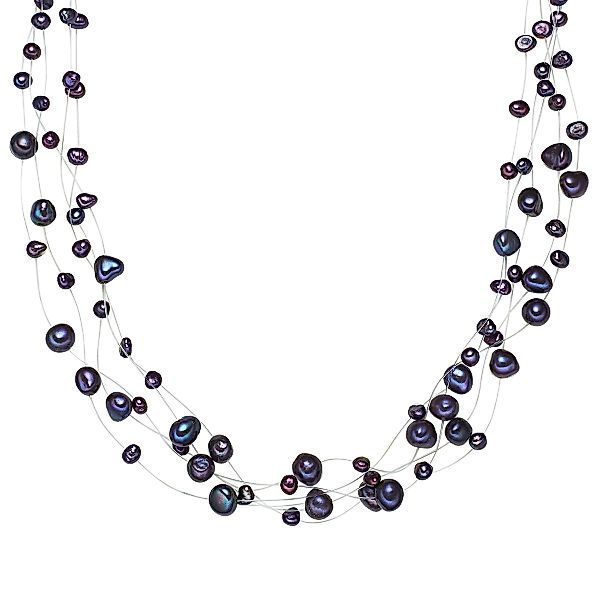 Valero Pearls Perlenkette silber, aus Süßwasser-Zuchtperlen günstig online kaufen