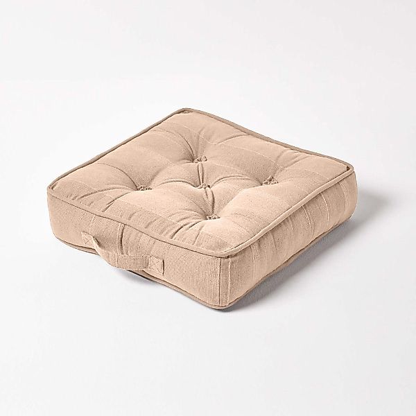Homescapes Bodenkissen Sitzkissen Stuhlkissen Rajput beige günstig online kaufen