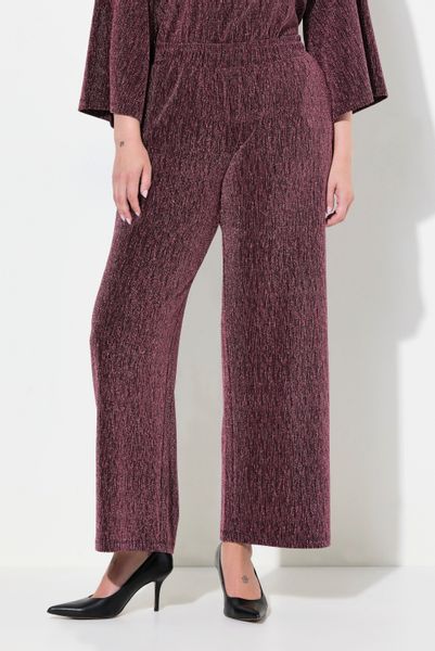 MIAMODA Funktionshose Hose weites Bein Glitzereffekt günstig online kaufen