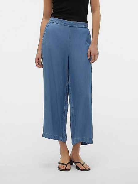 Vero Moda Stoffhose Leichte Jeans-Stoffhose mit Gummizug und Seitenfasche V günstig online kaufen