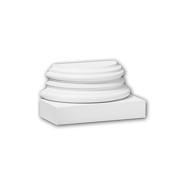 PROFHOME 117900 Halbsäulen Sockel Säule Zierelement Stuckdekor 21,5 cm x 12 günstig online kaufen