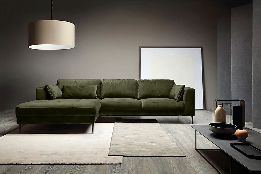 TRENDMANUFAKTUR Ecksofa "Luzi, wahlweise mit Schlaffunktion & Bettkasten. L günstig online kaufen