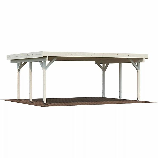 Palmako Doppelcarport Karl Klar tauchgrundiert 600 cm x 512 cm günstig online kaufen