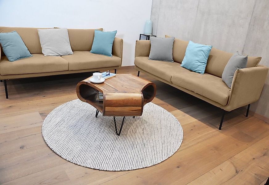 Sitheim-Europe Couchtisch AUSTIN Retro Couchtisch 60 cm Akazienholz Haarnad günstig online kaufen