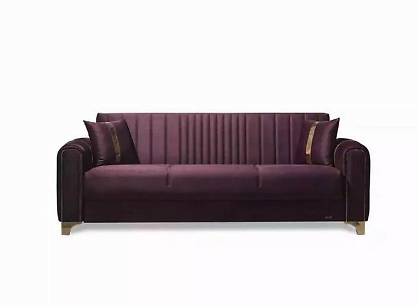 JVmoebel Sofa Lila Dreisitzer Wohnzimmer 3-Sitzer Couchen, 1 Teile, Made in günstig online kaufen