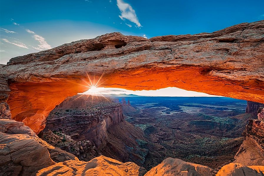 Papermoon Fototapete "Photo-Art MICHAEL ZHENG, SONNENAUFGANG AM MESA-BOGEN" günstig online kaufen