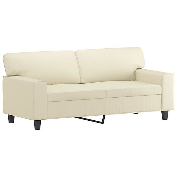 vidaXL Sofa, 2-Sitzer-Sofa Creme 140 cm Kunstleder günstig online kaufen