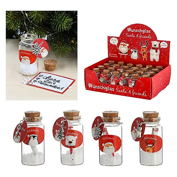 Annastore Geschenkbox Glasröhrchen-Set Gelgeschenk zu Weihnachten günstig online kaufen