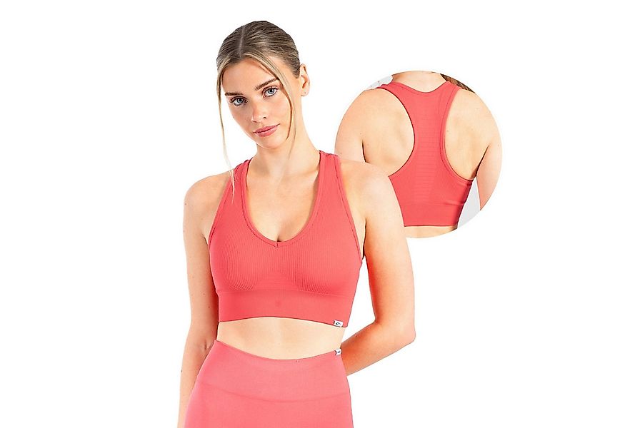 Smilodox Sport-BH Amaze Pro, Seamless Sport Bra Gerippter Stoff Fitness Yog günstig online kaufen