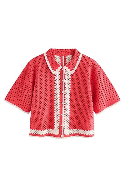 Next Kurzarmbluse Kurzärmeliges Relaxed Fit Hemd günstig online kaufen