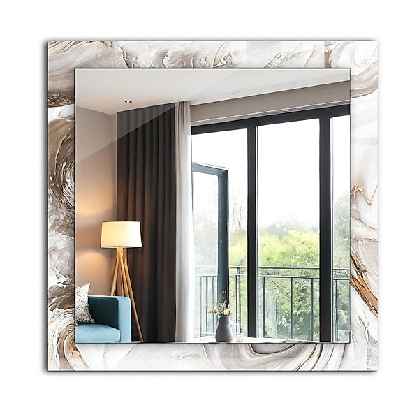 Tulup Bedruckte Spiegel Abstraktes Marmormuster 60x60 cm Rechteckig Spiegel günstig online kaufen