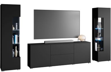 INOSIGN Wohnwand KENIA, (Komplett-Set, 3-St), Vitrinen günstig online kaufen