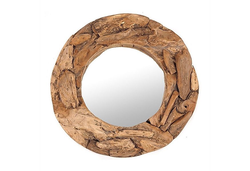 DESIGN DELIGHTS Wandspiegel RUNDER SPIEGEL "Holz massiv 60", Treibholz, Ø 6 günstig online kaufen