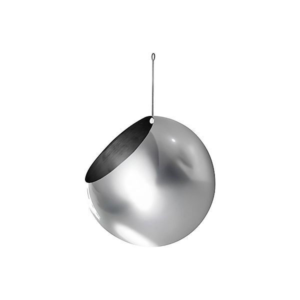 AYTM Blumentopf Globe, hängend, Ø 17 cm, silber, Edelstahl günstig online kaufen