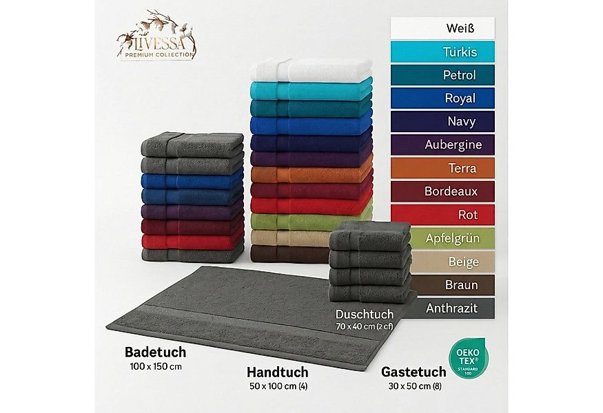 livessa Handtücher Frottiertücher Elegance - Handtuch - Duschtuch - Badetuc günstig online kaufen