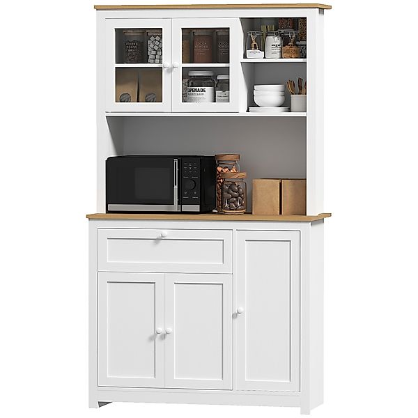 HOMCOM Küchenschrank, Küchenbuffet mit Schublade, Mehrzweckschrank mit 2 Of günstig online kaufen