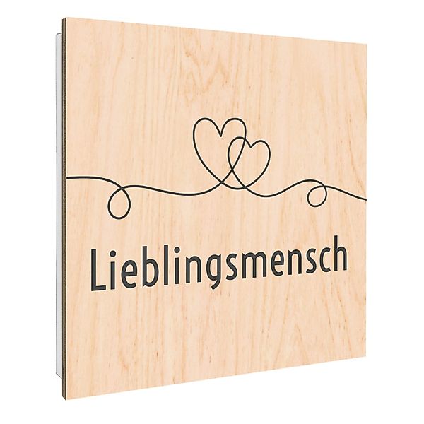 Banjado Schlüsselkasten mit Holzfront 30x30cm Weiß Scharnier Links 50 Haken günstig online kaufen