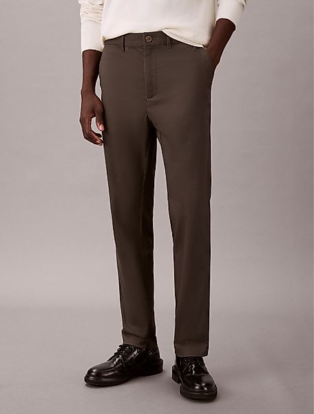 Calvin Klein Stoffhose SLIM TAPERED SATEEN günstig online kaufen