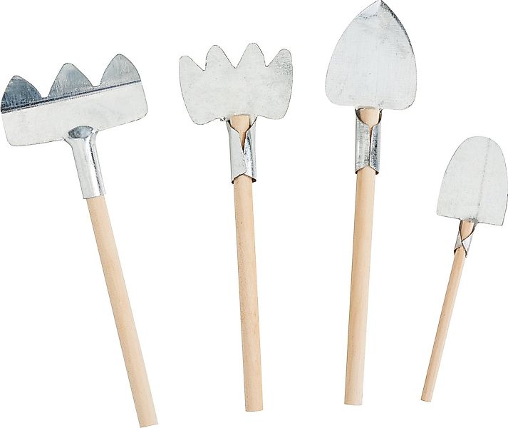VBS Dekofigur VBS Miniatur-Gartengeräte, 4er Set (4 St) günstig online kaufen