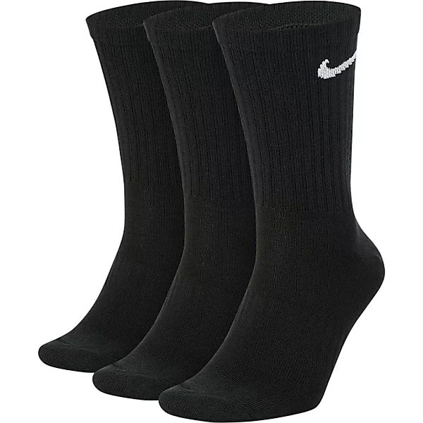 Nike Everyday Lightweight Crew Socken 3 Paare EU 46-50 Black / White günstig online kaufen
