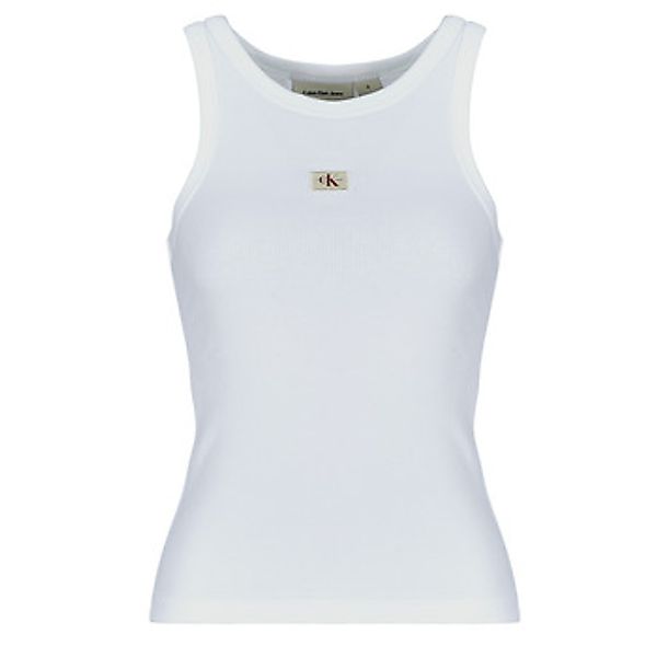 Calvin Klein Jeans  Tank Top WOVEN LABEL RIB TANK TOP günstig online kaufen