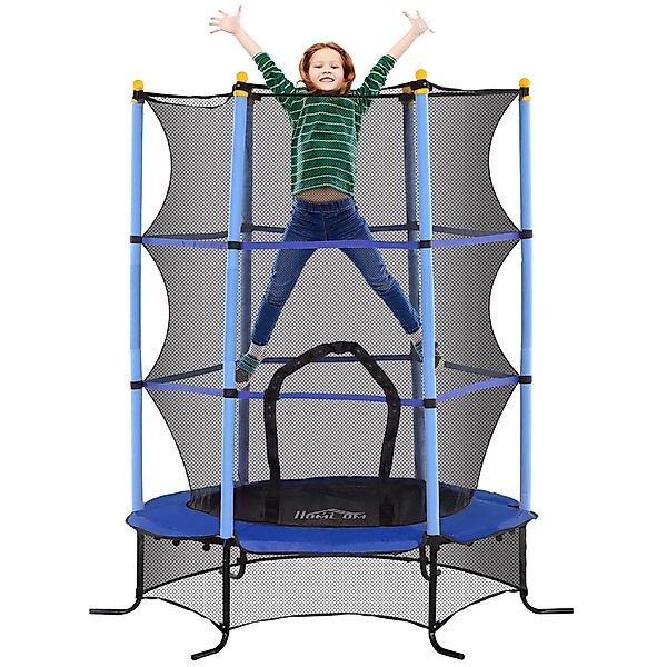 HOMCOM Kindertrampolin Ø163 cm, mit Sicherheitsnetz, günstig online kaufen