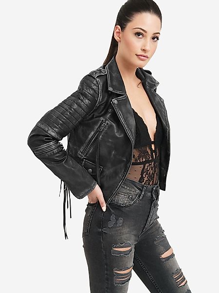 trueprodigy Lederjacke Avril mit Waschung und günstig online kaufen
