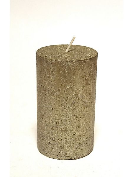 House of Rustic Stumpenkerze House of Rustic Kerze gold Ø 6,8 x 12 cm günstig online kaufen