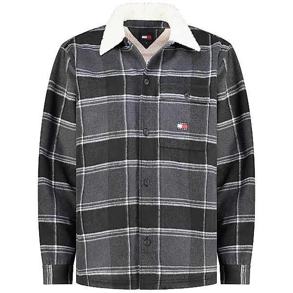 Tommy Jeans Hemdjacke mit Teddyfell Farbe schwarz Größe: 5XL günstig online kaufen