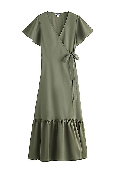 Next Wickelkleid Maxikleid in Wickeloptik mit Flatterärmeln (1-tlg) günstig online kaufen