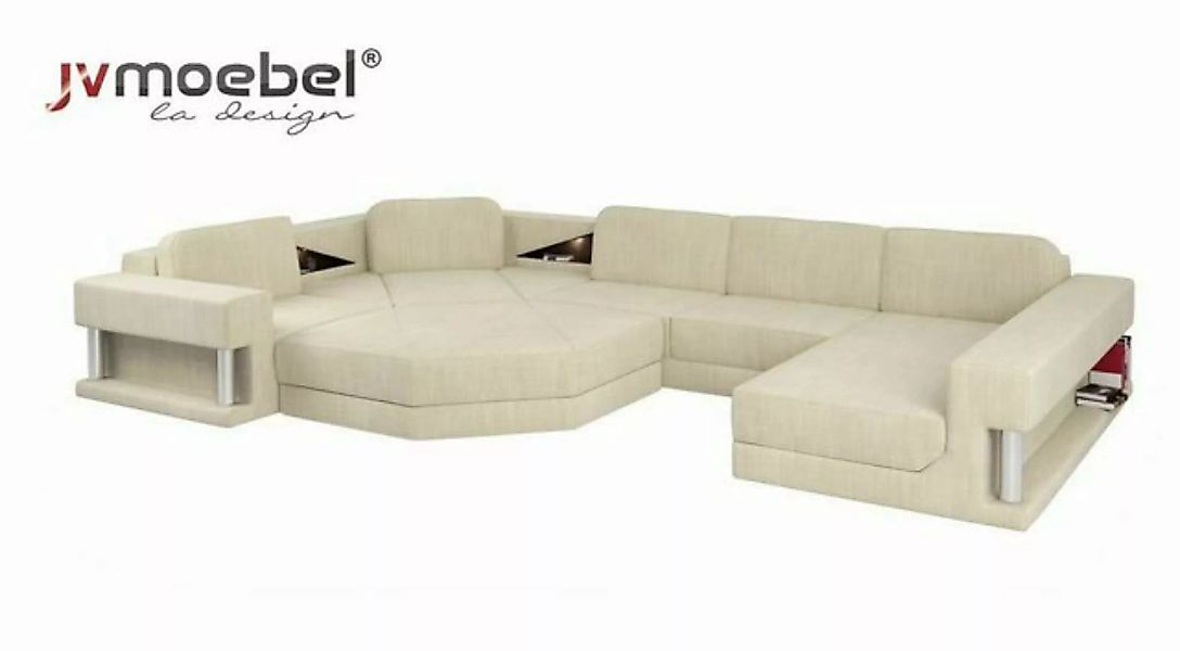 JVmoebel Ecksofa, U-Form Sofa Couch Design Couch Textil Modern Polster Neu günstig online kaufen