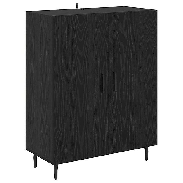 vidaXL Sideboard Schwarz Eichen-Optik 69,5 x 34 x 90 cm Holzwerkstoff 88147 günstig online kaufen