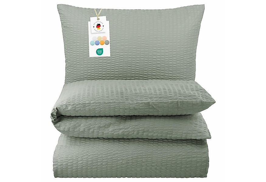 Carpe Sonno Bettwäsche Seersucker 135 x 200 155 x 220 Bügelfrei Sommer Uni günstig online kaufen