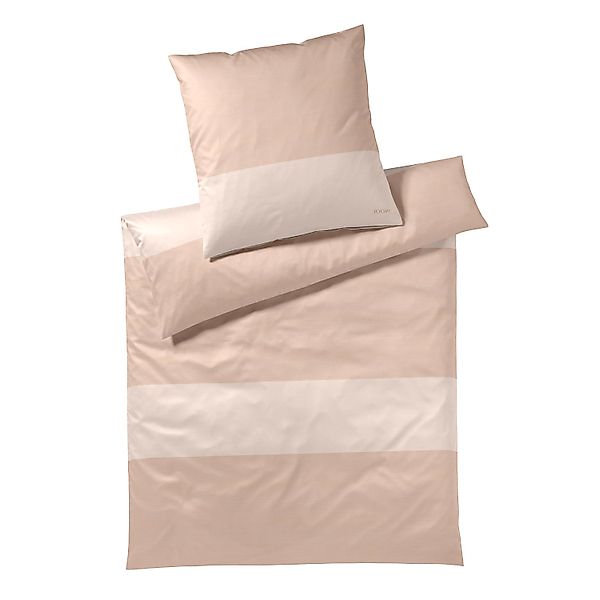 JOOP! Comfort Satin Bettwäsche Split 4118-8 Streifen beige 135x200 günstig online kaufen